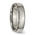 thumbnail image 2 of Primal Steel Titanium 6mm Grooved and Beaded Edge Band, 2 of 5