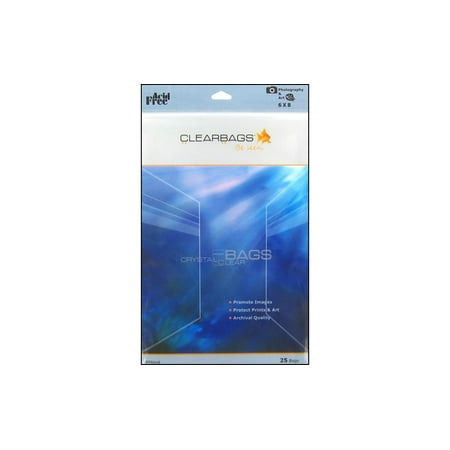 UPC: 0045622983133 | ClearBags 6 7/16  x 8 1/4  Crystal Clear Bags® Protective Closure Pack of 25 (1 Pack) [RPA6X8]