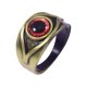 thumbnail image 1 of 10 Anillo de ojo de terror Vintage, anillos de ojos granates residentes, juego de latón, accesorios de Cosplay, 1 of 5