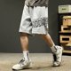 thumbnail image 2 of Pantalones cortos con estampado de letras de verano para hombre 2024, nuevos pantalones cortos de playa de moda de hip hop, pantalones cortos deportivos para hombre, bermudas transpirables de fitness, 2 of 5