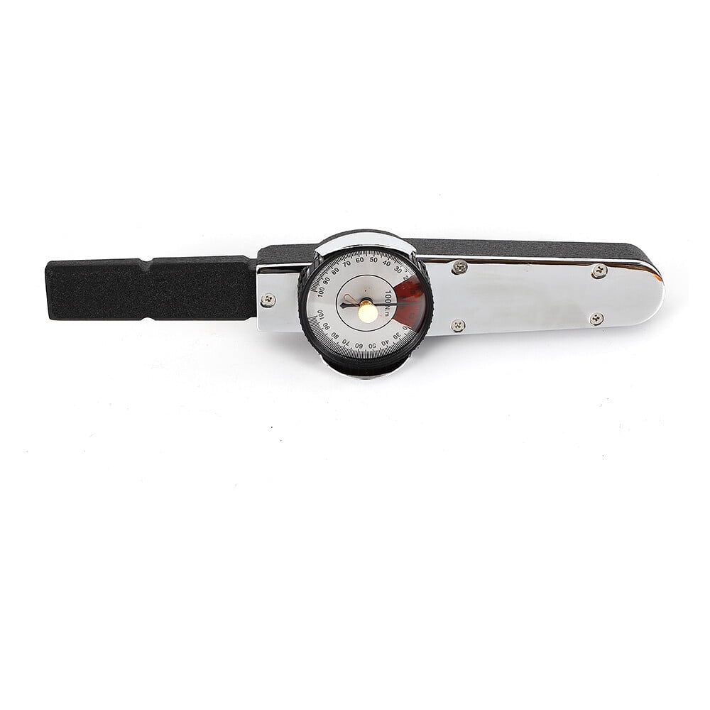 Portable High Accuracy Dial Indicator Torque Wrench Testing 0-100n.M 12*1.6*1.2inch, for The Machining Field, Automobile Repair Field, Aviation Field