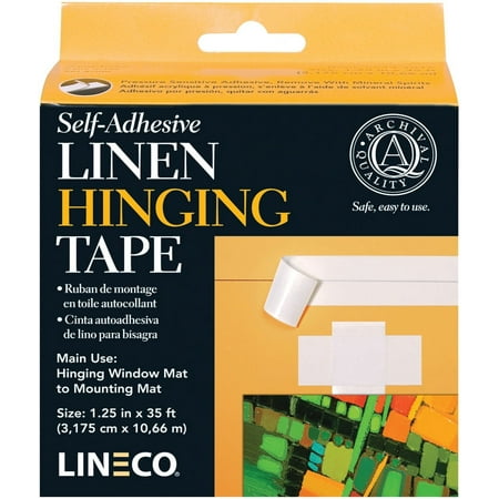 UPC: 0099295530088 | Lineco/University Products Self Adhesive Linen Hinging Tape  1.25  x 35 ft.  White