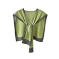 thumbnail image 2 of Sweater Shawl Wraps Ruana Cape for Women Fashion Knitted Shoulder Shawls Ponchos - Fake Collar Casual Travel Scarf Fashion Shoulder Tops - Travel Casual Sweaters Scarf Cape Wraps Green One Size, 2 of 3