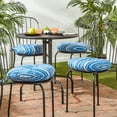 thumbnail image 3 of Sapphire Stripe 15 in. Round Outdoor Bistro Seat Cushion (Set of 4) by Greendale Home Fashions, 3 of 7