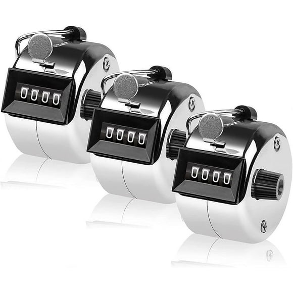Click Counter 4 Digits - Metal Manual Counter - Clicker for Counting, Marking Golf