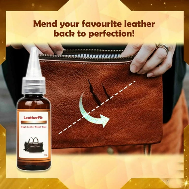 Leather Repair Glue,Leather Repair Textile Hemming Sewing Extra Strong  Professional Leather Glue, Special Fabric Glue for Leather and Substrates  of Different Materials 30ml 