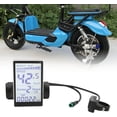 thumbnail image 4 of Universal Electric Bike LCD Display Meter, 24V-60V 5-Pin Panel Screen for Scooters, Multi-Size, 4 of 8