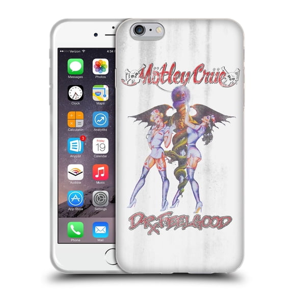 Head Case Designs Officially Licensed Motley Crue Key Art Dr. Feelgood Vintage Soft Gel Case Compatible with Apple iPhone 6 Plus / iPhone 6s Plus