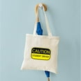 thumbnail image 4 of CafePress - CAUTION Student Driver Tote Bag - Unisex Canvas Tote Bag, Beige, 1-Piece, 4 of 6