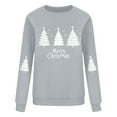 thumbnail image 5 of Uootdi Christmas Sweatshirts for Women Gift Cute Graphic Crew Neck Pullover Long Sleeve Sweatshirt Winter Holiday Fashion Tren dy Outfits, 5 of 6