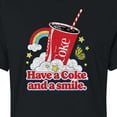 thumbnail image 3 of Coca-Cola - Have A Coke And A Smile - Juniors Cropped Pullover Hoodie, 3 of 5