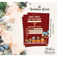 thumbnail image 5 of Darling Souvenir Red Birthday Invitation Card Printable Fill or Write In Blank Invites Party Supplies Pack Of 28 5 x 7 Inches, 5 of 5