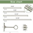 thumbnail image 3 of 16-150 Inch Curtain rods, 1 Inch Diameter Splicing and Telescoping Structure Window Treatment Rods Set Adjustable Drapery Rods Heavy Duty Pole, Matte Nickel, 3 of 14