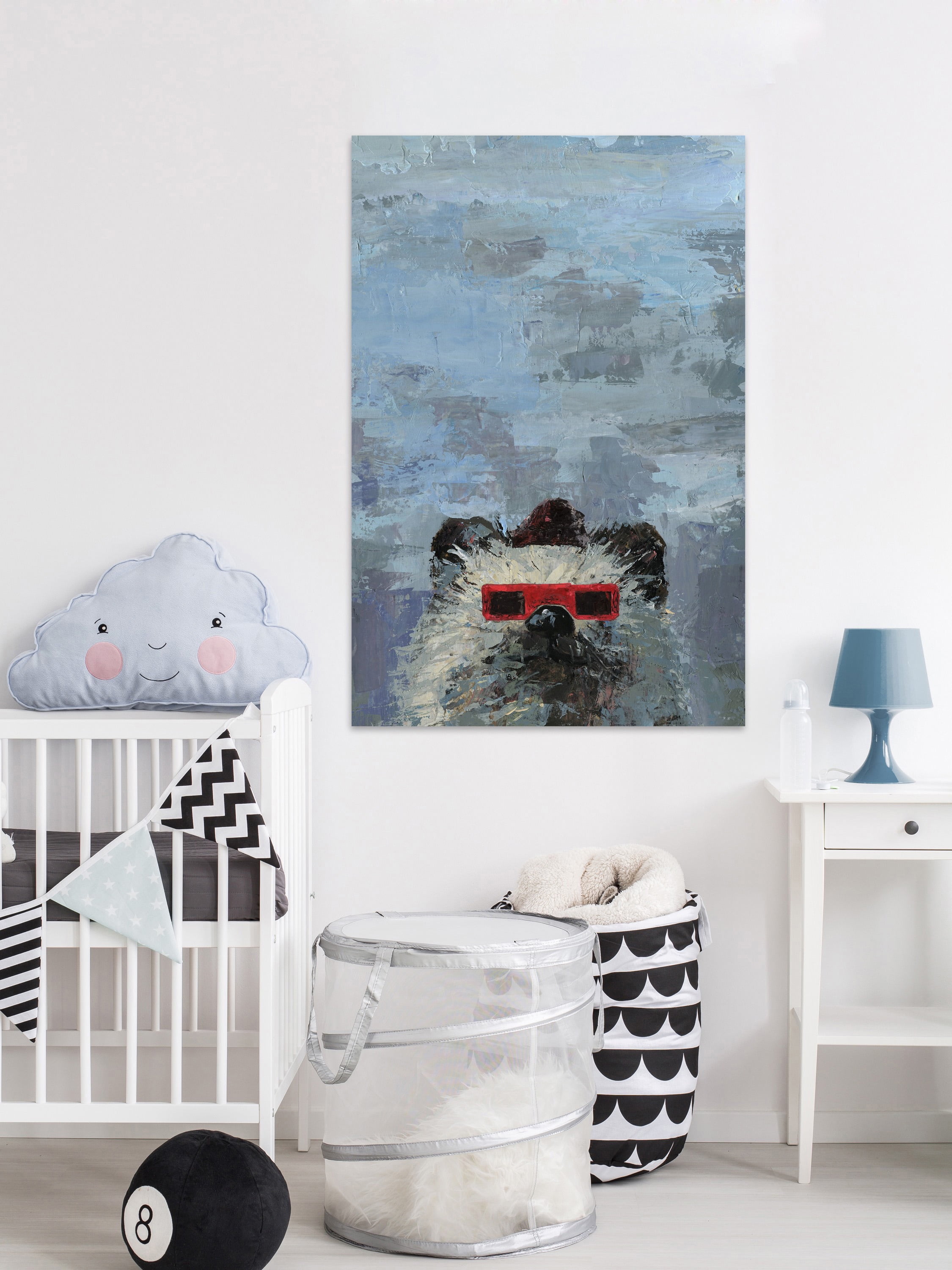 Marmont Hill Red 3D Glasses Canvas Wall Art