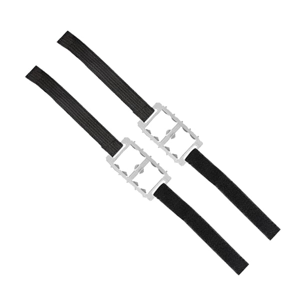 2 piezas de crampones para hielo, antideslizantes, ligeros y para senderismo. 10 dientes