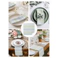 thumbnail image 4 of Hokiten Kitchen Dinner Napkins Set of 6 Aqua Yellow Stripe Cloth Napkins Reusable Washable Table Napkins for Weddings Cocktail Parties Holiday Table Decor 20x20 Inch, 4 of 8