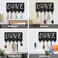 thumbnail image 6 of Wooden Love Key Hook Wall Mounted Paw Print Key Hangers, 6 of 9
