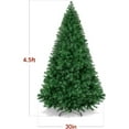 thumbnail image 2 of TYUIOP Artificial Christmas Tree, Premium Unlit Hinged Design, Dense Branches Realistic Holiday Décor w/Easy Assembly 4.5ft Green, 2 of 8