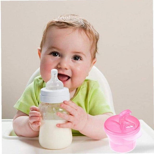 Dispensador de leche en polvo, contenedor de alimentos de 3 secciones, contenedor de almacenamiento de fórmula para bebés, caja de alimentos para viajes al aire libre