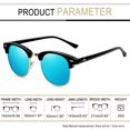 thumbnail image 4 of Gafas de Sol Joopin Retro Polarizadas Espejadas UV400 Azul + Verde, 4 of 6