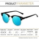 thumbnail image 4 of Gafas de Sol Joopin Retro Polarizadas Espejadas UV400 Azul + Verde, 4 of 6
