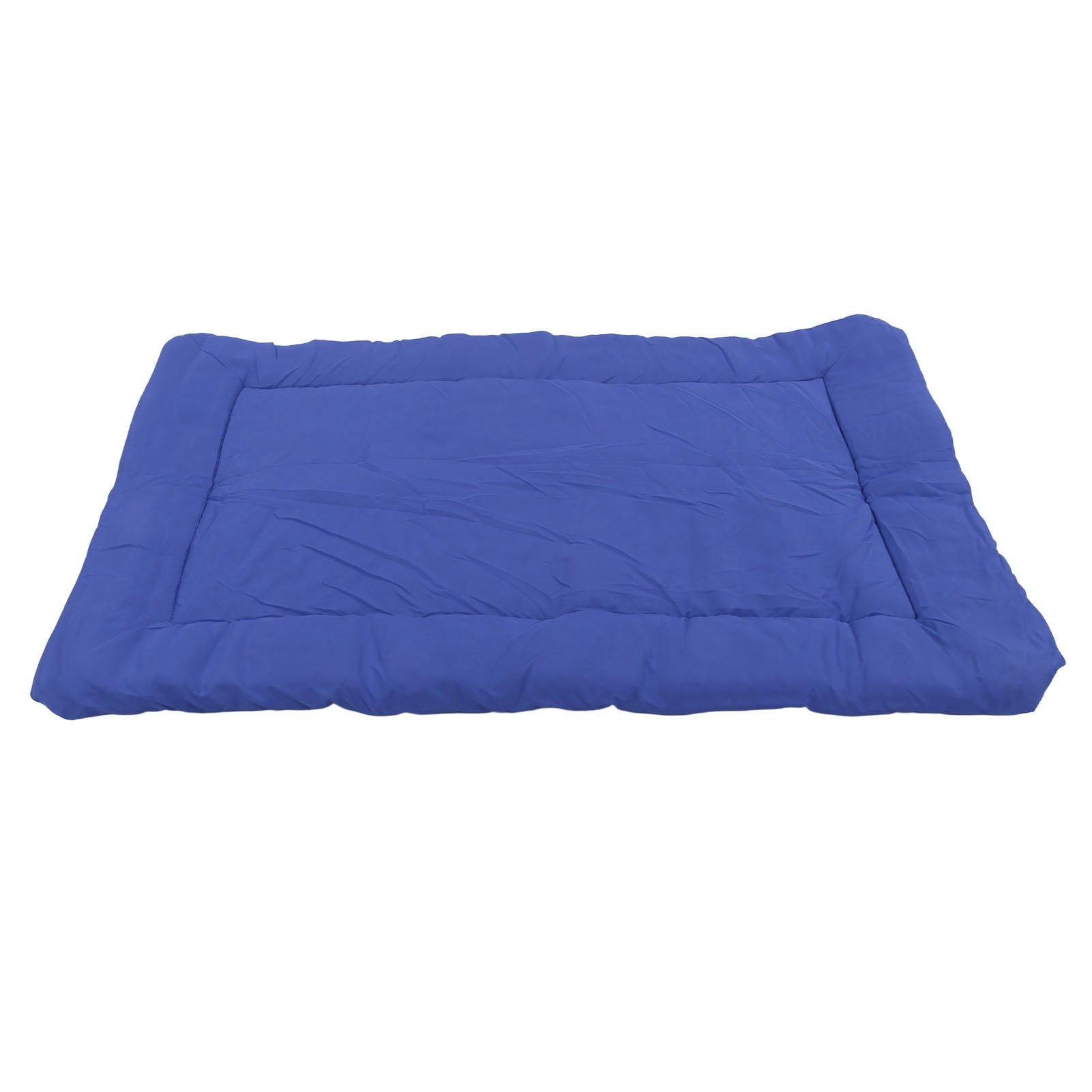 BOKYAN Portable Dog Bed Waterproof Foldable All Season Outdoor Dog Mat for Travel Car Camping Blue (14.2 inches / 36 cm) Durable Polyester Resting Cushion