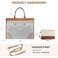 thumbnail image 4 of LOVEVOOK Laptop Bag for Women 15.6 lnch,Waterproof Laptops Tote Bags for Womens,Professional Work Bags for Women with Cup Holder,Large Laptop Purse Computer Briefcase Office Teacher Clutch Bag,2 PCS, 4 of 9