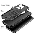 thumbnail image 2 of For iPhone 13 Pro Max Case, iPhone 13 Pro Max Phone Case [Compatible with Magsafe] Built-in Invisible Stand [Heavy Duty Drop Protection] Shockproof Rugged Protective Magnetic Cover Accessories,Black, 2 of 7