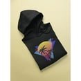 thumbnail image 3 of Vaporwave Palm Sunset Hoodie Men -Image by Shutterstock, Male x-Large, 3 of 4