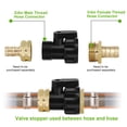 thumbnail image 2 of 10pcs Garden Expandable Hose Repair Kit, EEEkit 3/4'' Garden Hose Shut Off Valve, Water Shut Off Ball Valve Thread Connector Coupling for Telescopic Water Pipe Water Gun Valve Control, 2 of 10