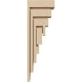 thumbnail image 3 of 3"W x 6"D x 18"H Thin Landon Rough Cedar Woodgrain TimberThane Corbel, Primed Tan, 3 of 6