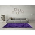 thumbnail image 3 of Ahgly Company Indoor Rectangle Abstract Purple Modern Area Rugs, 2' x 5', 3 of 4