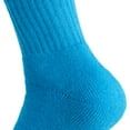 thumbnail image 6 of Cotton Crew Socks for Women Turquoise 6 PAIRS Size 9-11, 6 of 8