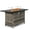 Gray+Brown-43 Inch, variant on Spaco 43-Inch Fire Table with Grey Woven Rattan Side Panel, 50000 BTU Gas Firepit with Volcanic Stone, Fire Pit Table for Outdoor as Patio, Picnic, Backyard, Gray+Brown