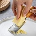 thumbnail image 6 of Misright Compacts Cheese Shredding Steel Grater Multipurpose Kitchen Tool Wood Handle, 6 of 18
