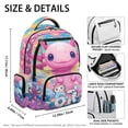 thumbnail image 5 of Chririnla Axolotl Print Bookbag with Lightweight multi-tasche Kids School Backpack, Padded Straps 17 Inch Casual Daypack for College Elementary School High School, 5 of 9
