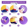thumbnail image 7 of InnotechSC Peanut Ball - Anti Burst Exercise Ball for Labor Birthing, Physical Therapy for Kids, Core Strength, Flexible Seating, Home & Gym Fintness, sensory chair Wiggle Seat (Include Pump), 7 of 7