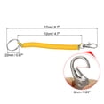 thumbnail image 2 of Unique Bargains 6.7' Spiral Retractable Spring Coil Keychain, 3 Pack, Purple Yellow Blue, 2 of 6