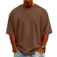 thumbnail image 3 of YOUYEDIAN T Shirts for Man Casual Versatile Short Sleeve Crewneck Shirt Fashion Loose Tops, 3 of 5
