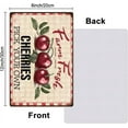 thumbnail image 2 of 1pc Vintage Metal Tin Sign Iron Wall Decor for Bars Restaurants Cafe Pubs Rectangle Cherry 300x200x2.2mm, 2 of 7