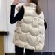 thumbnail image 5 of Pntutb, chaleco de bolsillo para mujer, chaqueta, abrigo de invierno sin mangas, cuello vuelto, cremallera, prendas de vestir exteriores sólidas, selecciones de Flash Pntutb Pntutb-7118, 5 of 7