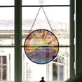 thumbnail image 3 of Women Christmas Gift - Super Car Christmas Stained Glass Hanging Ornament - Bright Holiday Tree Decoration & Secret Santa Gift for Family & Friends, 3 of 3
