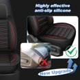 thumbnail image 6 of HQBQBUG Car Seat Covers Full Set for Honda Pilot 2005-2016,Premium Leather Waterproof Seat Covers Automotive Seat Protector Compatible Airbag Red,Full Set(2 Row 5 Seats), 6 of 12