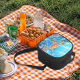 thumbnail image 4 of Jeiento Sea Turtle Lunch Bag for Boys Small Lunch Box Wide Open Reusable School Lunchbox Thermal Meal Tote Kit Removable Strap Insulated Cooler Bento Bag for Girls Back to School Blue Ocean, 4 of 6