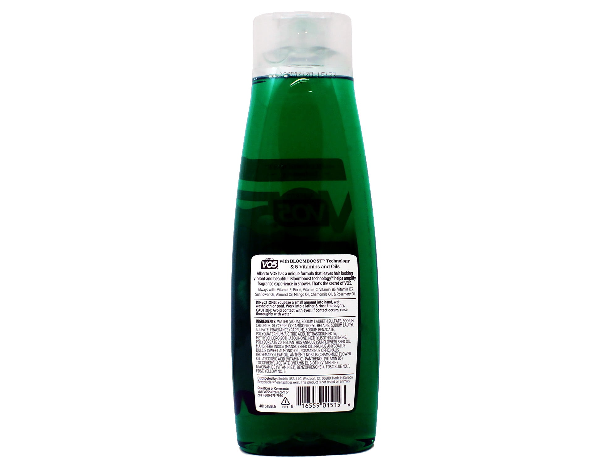 Alberto VO5 Men Fresh Energy 3 in 1 Shampoo Conditioner Body Wash, 15 Oz, Pack of 12