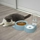 thumbnail image 3 of Comedero doble para mascotas de 500 ml, ideal para perros pequeños, medianos y gatos. Azul, 3 of 8