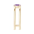 thumbnail image 3 of ANGARA Natural 0.4 Ct. Amethyst Solitaire Stackable Ring in 14K Yellow Gold for Women (Ring Size: 11.5), 3 of 9