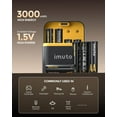 thumbnail image 3 of IMUTO Rechargeable AA Lithium Battery with Fast Charger, 8 Pack 3000mWh High Capacity AA Batteries, 3 of 7