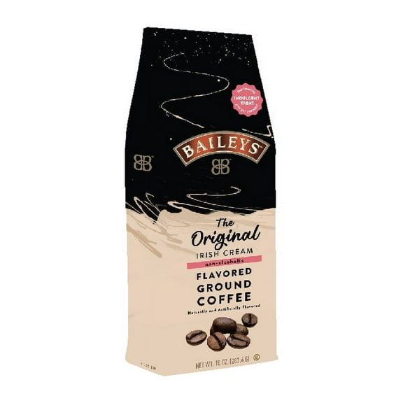 Bailey's The Original Irish Cream Flavored Ground Coffee, Medium Roast, Naturally Caffeinated, 10 oz