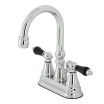 Kingston Brass KS2611PKL Duchess 4 in. Centerset Bathroom Faucet with Brass Pop-Up, Polished Chrome